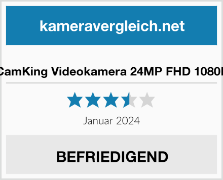  CamKing Videokamera 24MP FHD 1080P Test